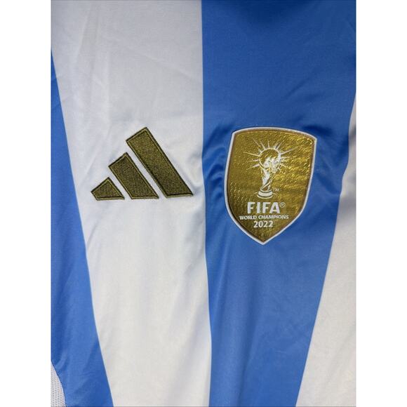 Adidas Argentina 3-Star Home Soccer Jersey Size Small FIFA World Champions Messi - Picture 4 of 9